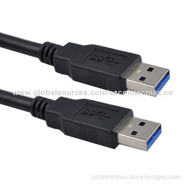 Super Speed USB 3.0 Cable AM to AM, Black